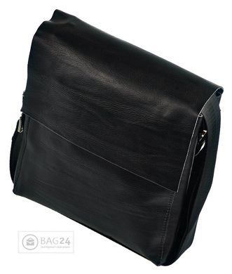 Черная мужская сумка из натуральной кожи Accessory Collection 12703, Черный