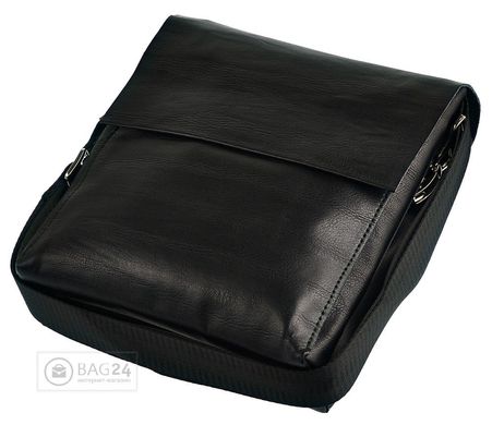 Черная мужская сумка из натуральной кожи Accessory Collection 12703, Черный