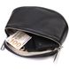 Напівкругла сумка через плече з натуральної шкіри 22079 Vintage Чорна