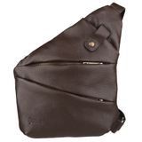Мужская сумка-слинг через плечо FC-6402-3md коричневый флотар, бренд TARWA Коричневый фото