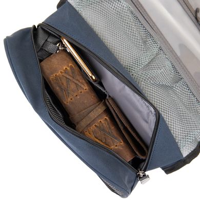 Текстильная сумка-органайзер в путешествие Vintage 20656 Темно-синяя