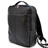 Городской кожаный мужской рюкзак черный TARWA FA-7280-3md Черный фото