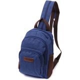 Надежный рюкзак из полиэстера с большим количеством карманов Vintage 22146 Синий фото