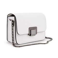Жіноча сумочка з ланцюжком Firenze Italy F-IT-008W Білий