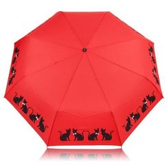Зонт женский автомат DOPPLER (ДОППЛЕР) DOP7441465C06-red Красный
