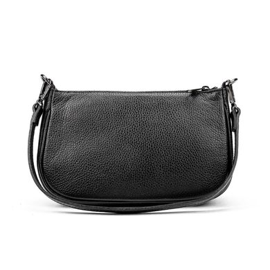 Елегантна шкіряна сумочка з ланцюжком Firenze Italy F-IT-9833A Чорний