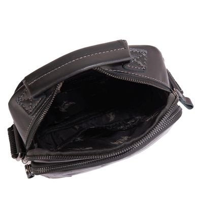 Мужская сумка кожаная через плечо Ruff Ryder RR-1969A Черный