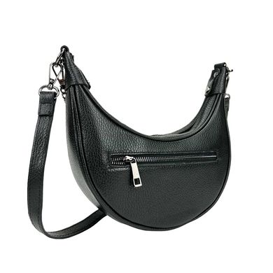 Жіноча сумка напівкруглої форми Firenze Italy F-IT-98103A-N Чорний