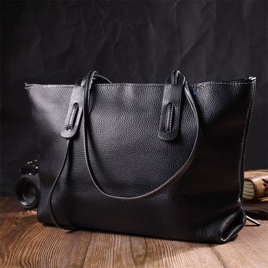 Сумка жіноча сумка з натуральної шкіри 22082 Vintage Чорна