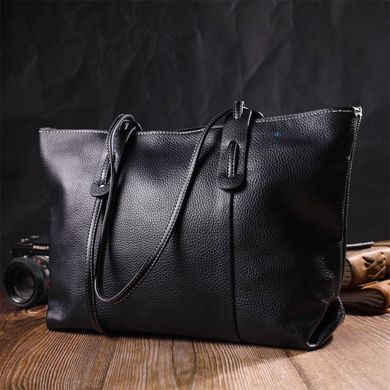 Сумка жіноча сумка з натуральної шкіри 22082 Vintage Чорна
