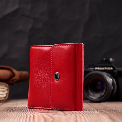 Женский кошелек среднего размера из натуральной кожи ST Leather 19496 Красный