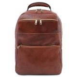 Мужской кожаный рюкзак Melbourne TL142205 от Tuscany (Коричневый) фото