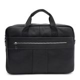 Мужская кожаная сумка - портфель Keizer K17068bl-black фото