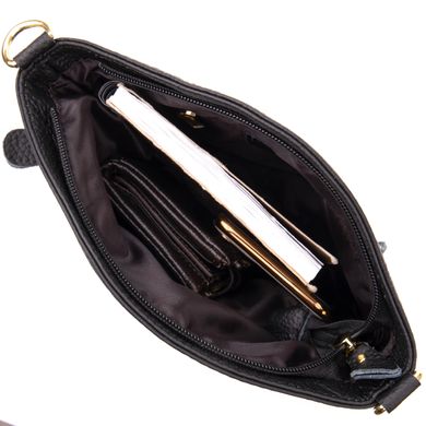 Жіноча компактна сумка зі шкіри 20415 Vintage Чорна
