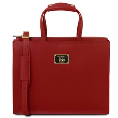 PALERMO - Женский кожаный портфель Tuscany Leather TL141369 (Красный)