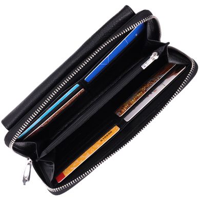 Функціональний гаманець-клатч унісекс з натуральної шкіри ST Leather 22529 Чорний
