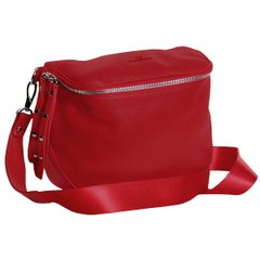 Жіноча сумка з натуральної шкіри 1555F Vip Collection червона 1555.R.FLAT