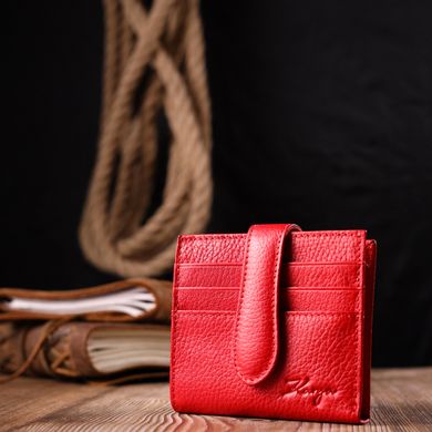 Яркий женский бумажник из натуральной кожи KARYA 20942 Красный