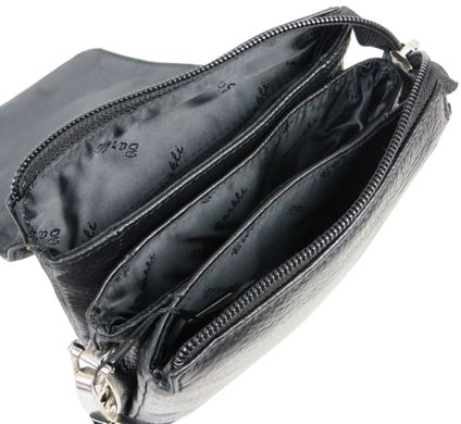 Качественная мужская кожаная сумка, планшетка на плечо Barkli черная