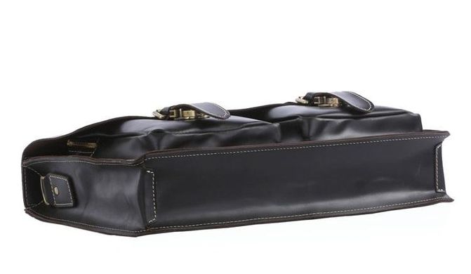 Мужской кожаный портфель TIDING BAG 7105A Черный