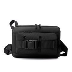 Класична текстильна сумка на пояс Confident AT08-2120A Чорний