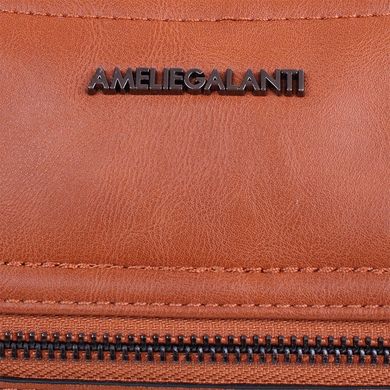 Жіноча сумка з якісного шкірозамінника AMELIE GALANTI (АМЕЛИ Галант) A976191-brown Помаранчевий