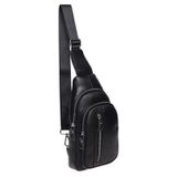 Мужской кожаный рюкзак через плечо Keizer K15055-black фото