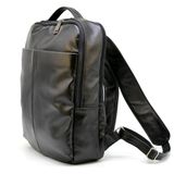 Мужской кожаный рюкзак (наппа) городской TARWA GA-7280-3md Черный фото