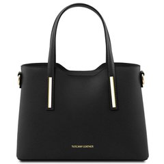 Стильная кожаная сумка для деловых леди Olimpia TL141521 - малый размер (Черный)