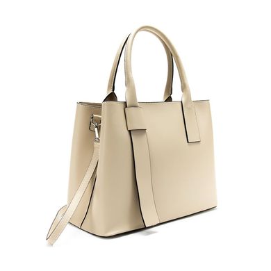 Женская классическая сумка в гладкой коже Firenze Italy F-IT-5544B Бежевый