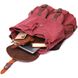 Зручний текстильний рюкзак, що закривається клапаном на магніт Vintage 22153 Бордовий