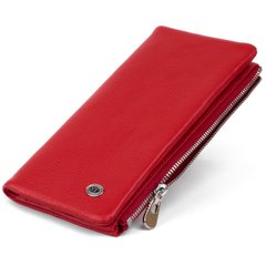 Вертикальный кошелек на кнопке женский ST Leather 19202 Красный