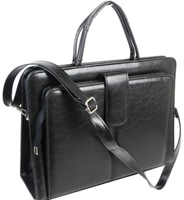 Женский портфель, женская деловая сумка из эко кожи JPB черная