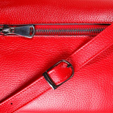 Яскрава сумка жіноча на плече KARYA 20845 шкіряна Червоний