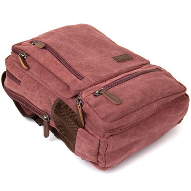 Рюкзак текстильный дорожный унисекс на два отделения Vintage 20615 Малиновый
