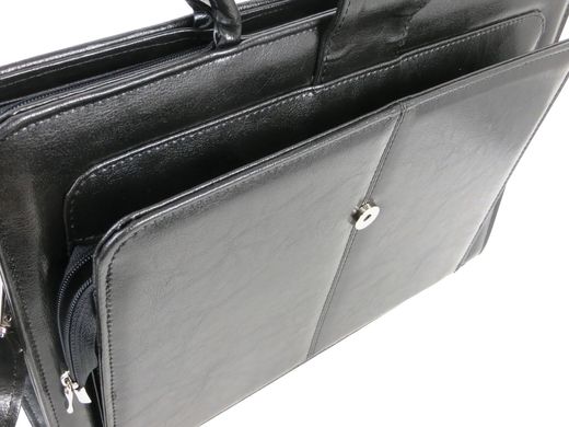 Жіночий портфель, жіноча ділова сумка із еко шкіри JPB чорна