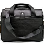 Крута шкіряна ділова сумка-портфель для ноутбука TA-1812-4lx від TARWA Чорний фото