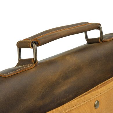 Діловий портфель в поєднанні зі шкірою Vintage 20120 Рудий