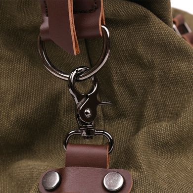 Дорожная сумка текстильная Vintage 20171 Зеленая