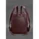 Натуральный кожаный женский городской рюкзак на молнии Cooper марсала флотар Blanknote BN-BAG-19-marsala