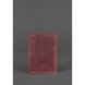 Обложка для паспорта 1.0 бордовая, Виноград (кожа crazy horse ) + блокнотик Blanknote BN-OP-1-vin-kr