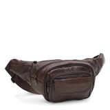 Мужская кожаная сумка на пояс Keizer K18014br-brown фото