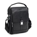Чоловіча шкіряна сумка Borsa Leather k19747-black фото