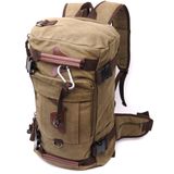 Місткий рюкзак-трансформер у стилі мілітарі із щільного текстилю Vintage 22158 Оливковий фото