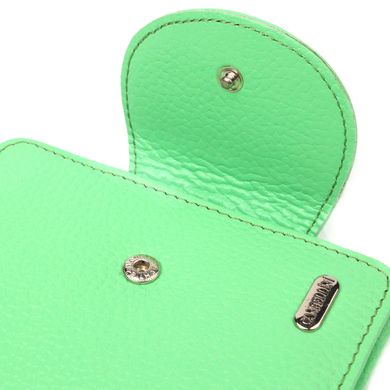 Компактний жіночий гаманець з натуральної шкіри CANPELLINI 21666 Салатовий