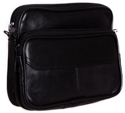 Отличная кожаная мужская сумка Bags Collection 00611, Черный