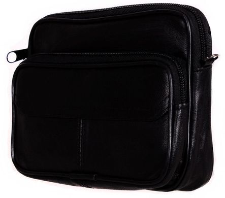 Отличная кожаная мужская сумка Bags Collection 00611, Черный