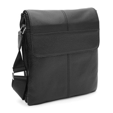 Мужская кожаная сумка Borsa Leather K1b064bl-black