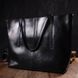 Функціональна сумка шоппер із натуральної шкіри 22095 Vintage Чорна
