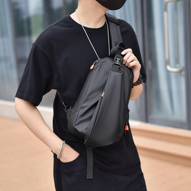 Текстильная мужская сумка через плечо Confident ATN02-6013A Черный
